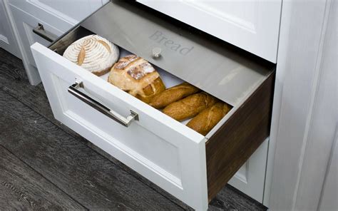 metal drawer bread box|built in bread box cabinet.